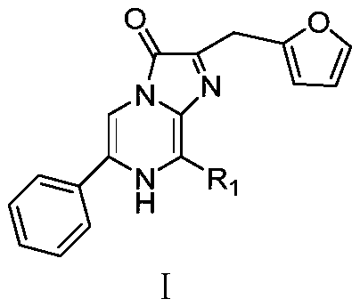 Phenyl imidazopyrazinone compound as well as preparation method and application thereof