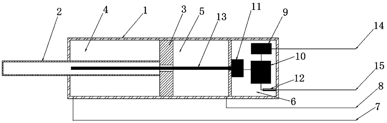 Low-electromagnetic interference oil cylinder with position feedback