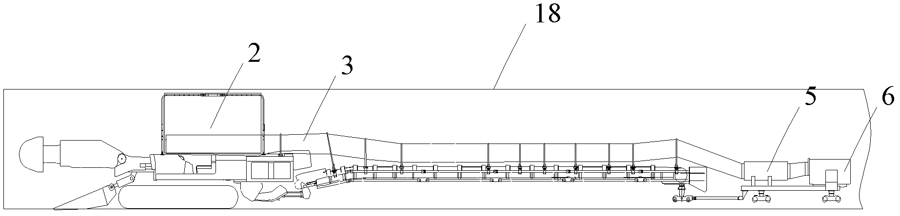 Dust removing curtain device for development machine