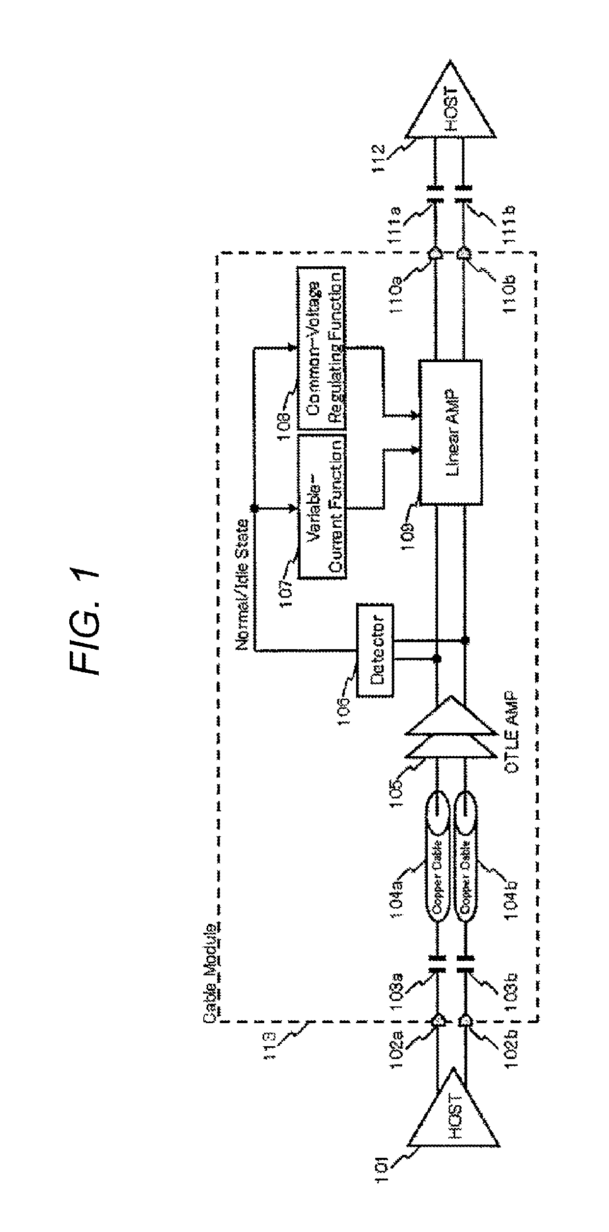 Communication cable module and transmission loss compensation circuit