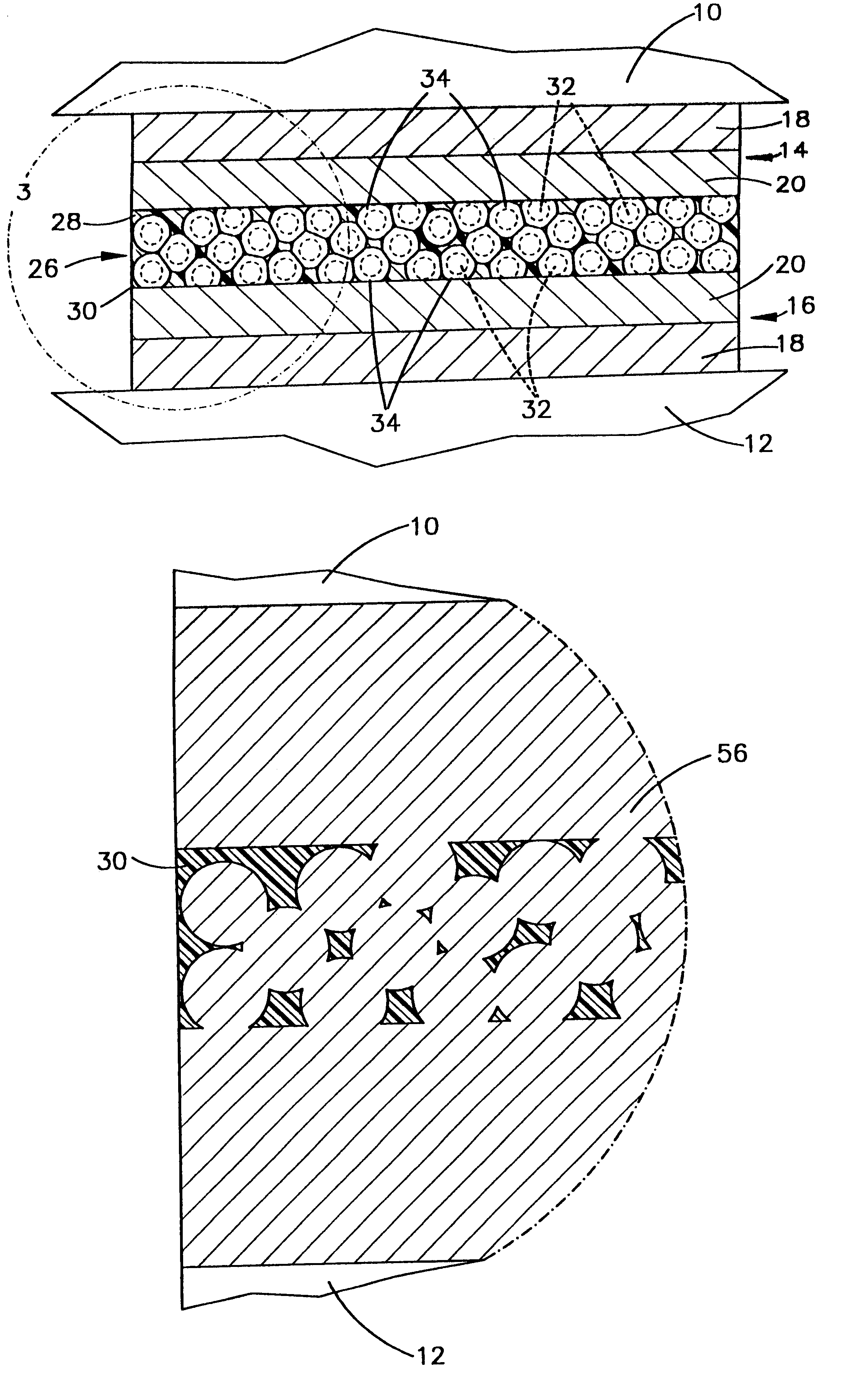 Polymer with transient liquid phase bondable particles