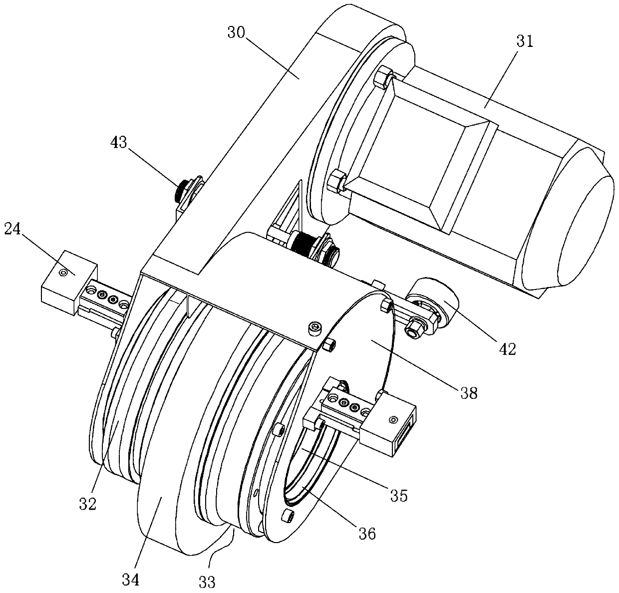 Single-rail needle grinding machine