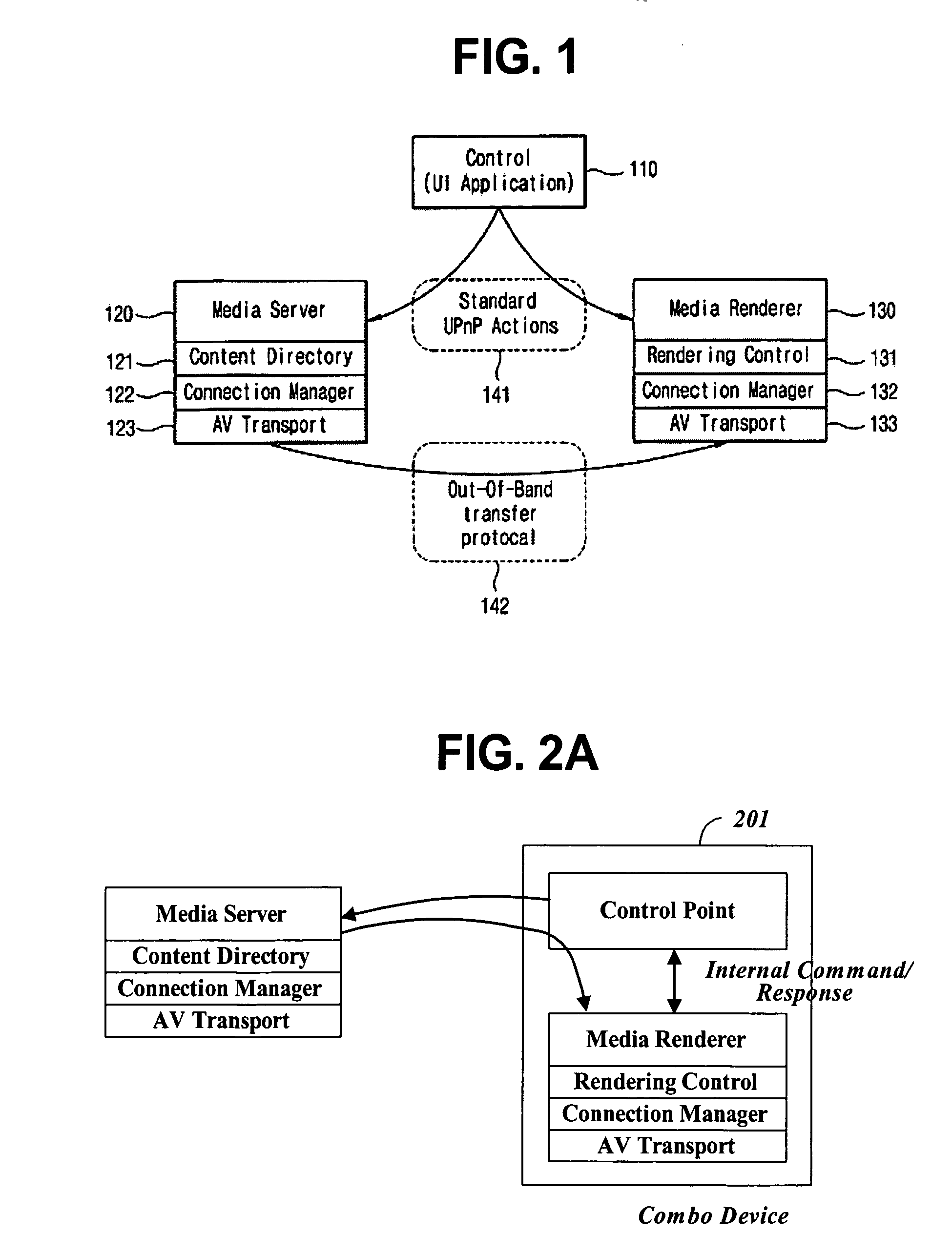 Supporting device information of a combo device in a universal plug and play network
