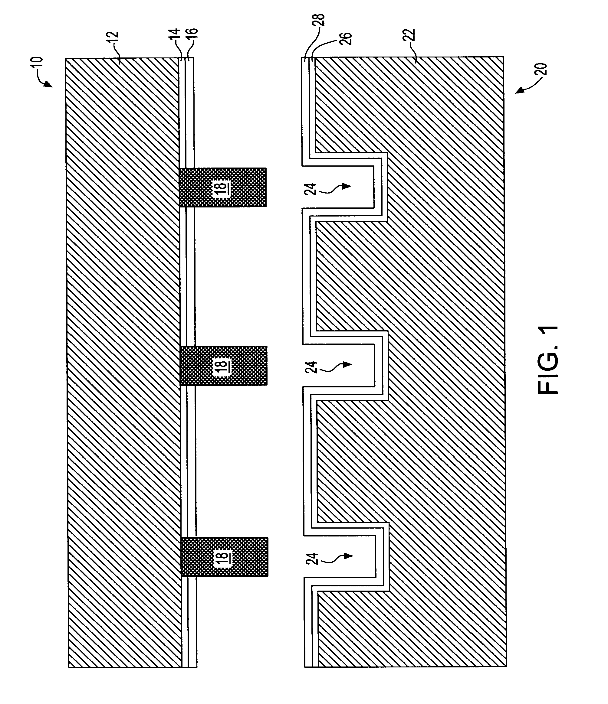Metal filled through via structure for providing vertical wafer-to-wafer interconnection