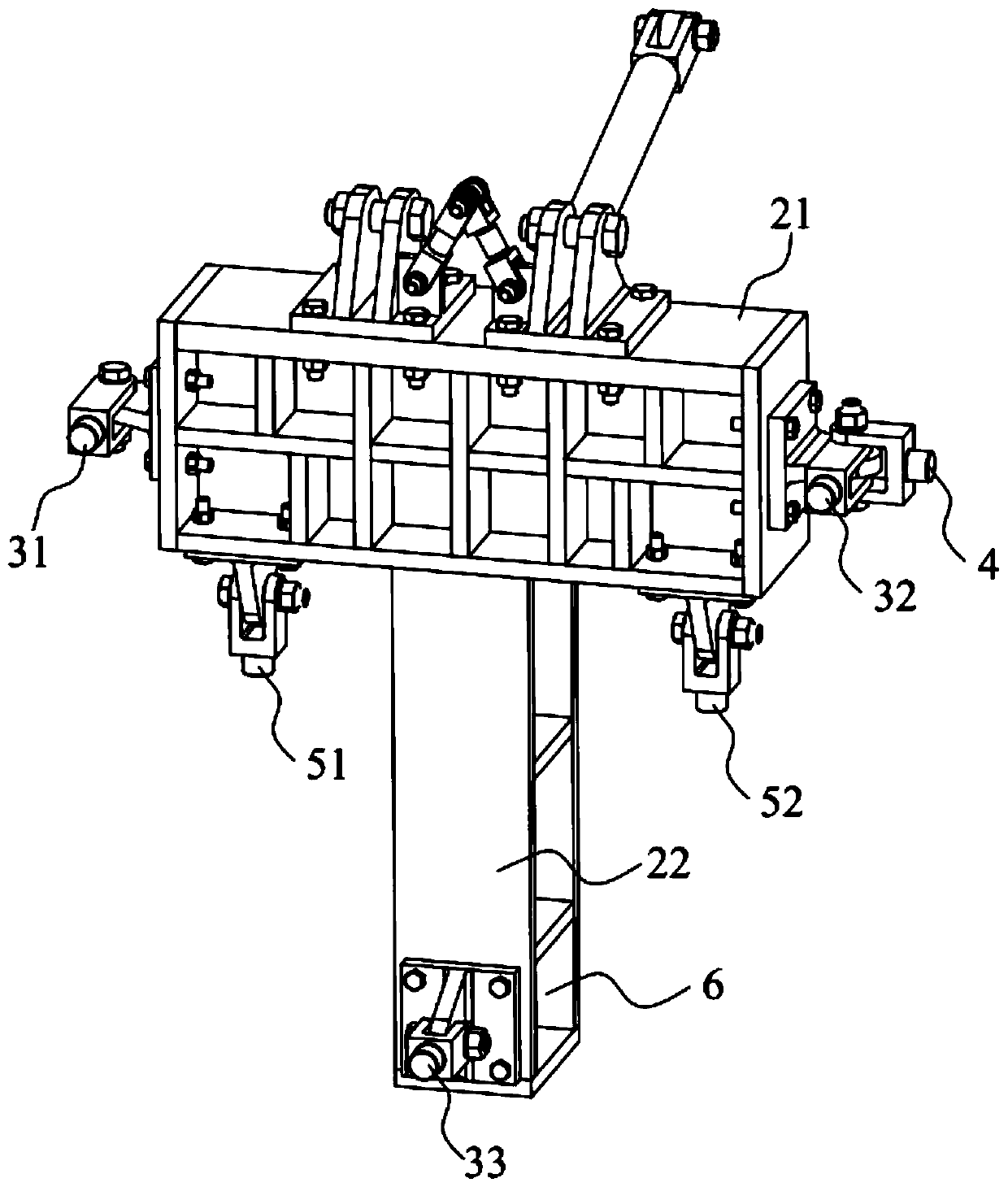 Loading device of wing hanging connector