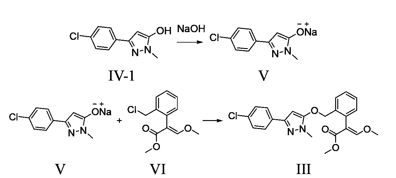 Method for preparation of pyraoxystrobin by salt forming method