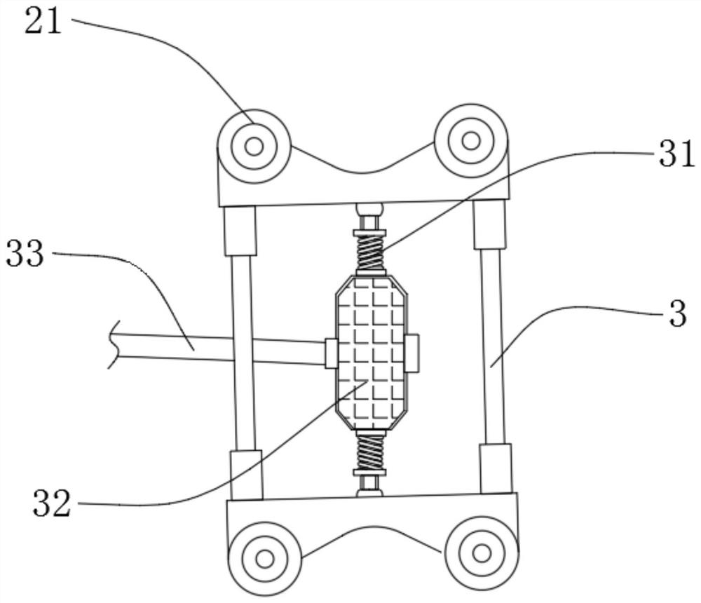 Transformer substation knife switch stabilizing assembly based on isoelastic principle