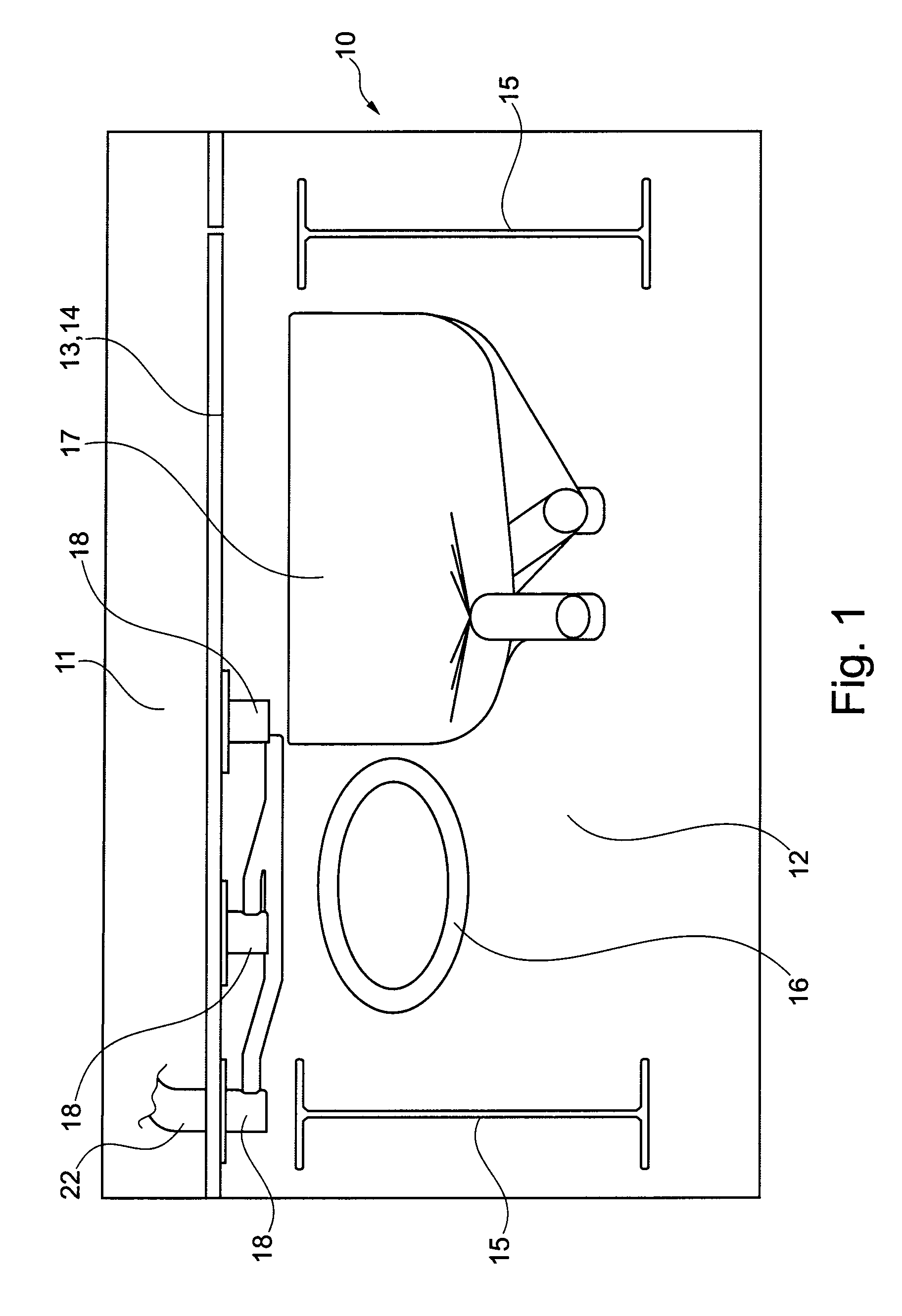 Aircraft with connection element for connecting a conduit system to cooling aggregates in aircraft cabins