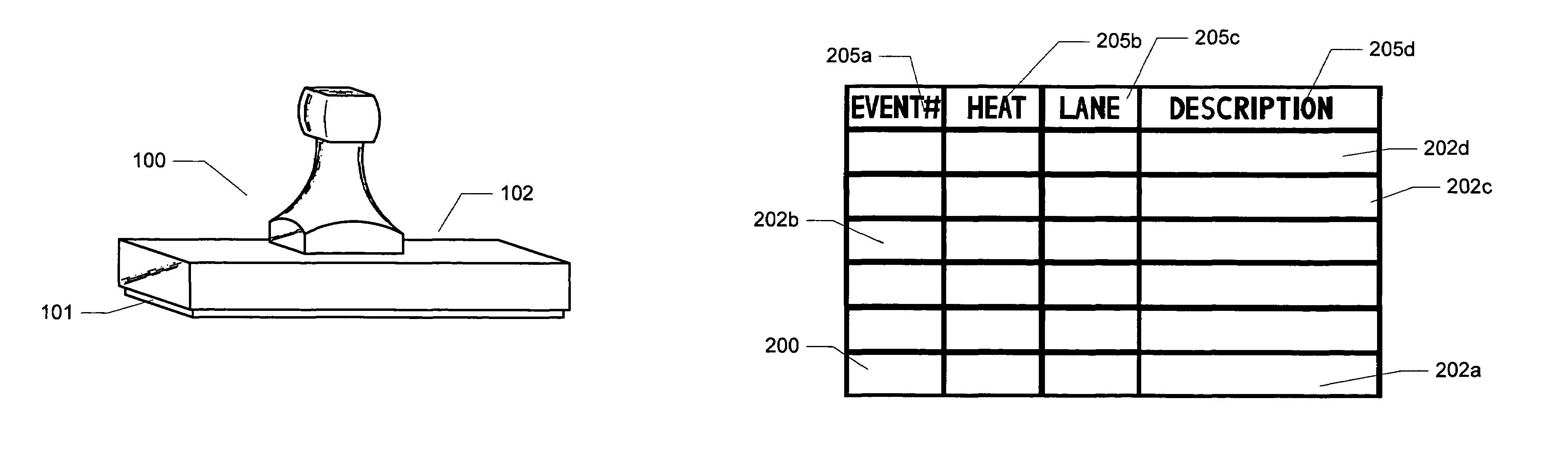 Method for recording multi-event sports meet information on skin