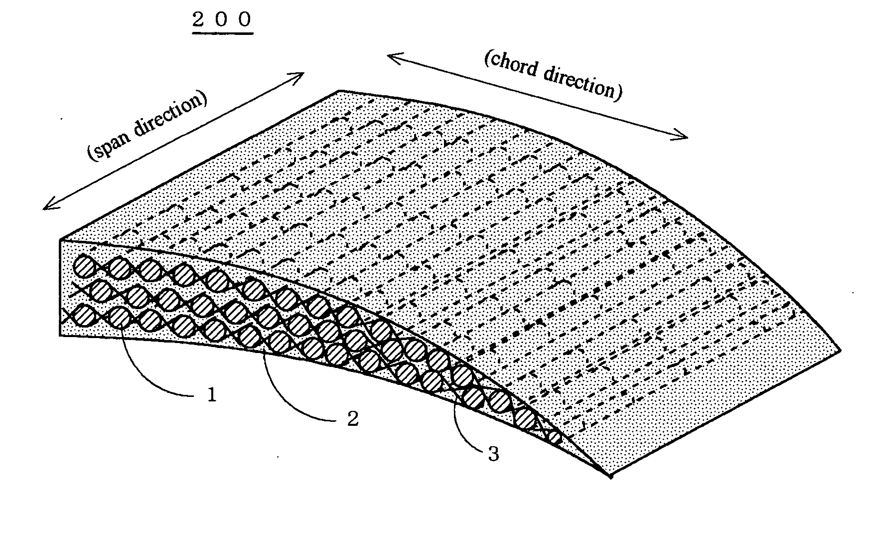 Aircraft wing, aircraft wing composite material, and method of manufacture thereof
