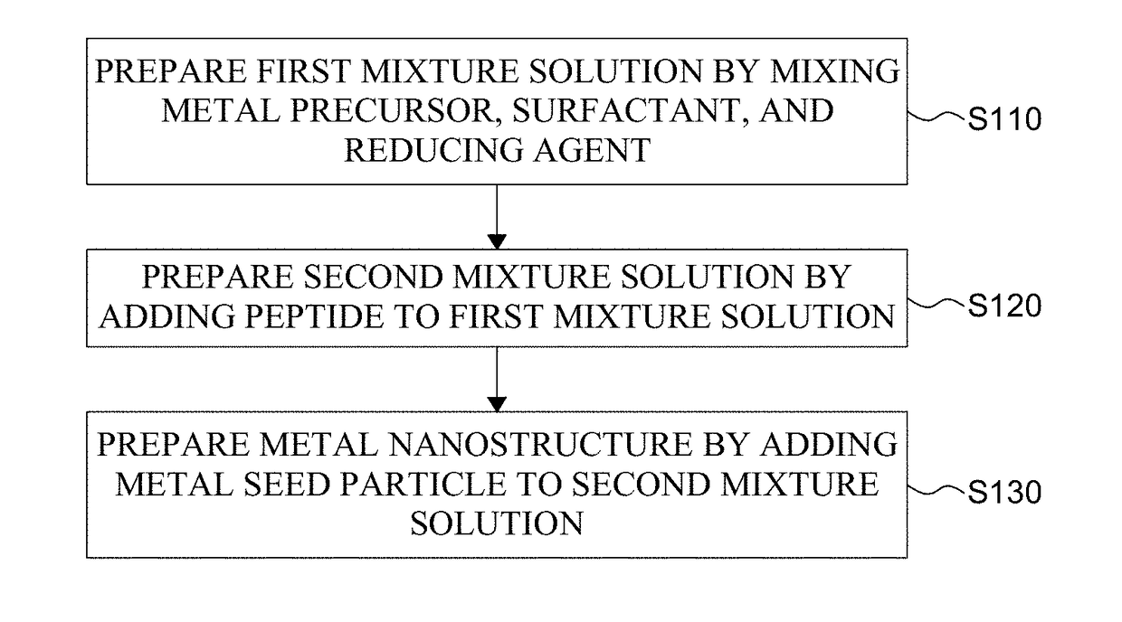 Metal Nanostructure and Method for Manufacturing Thereof