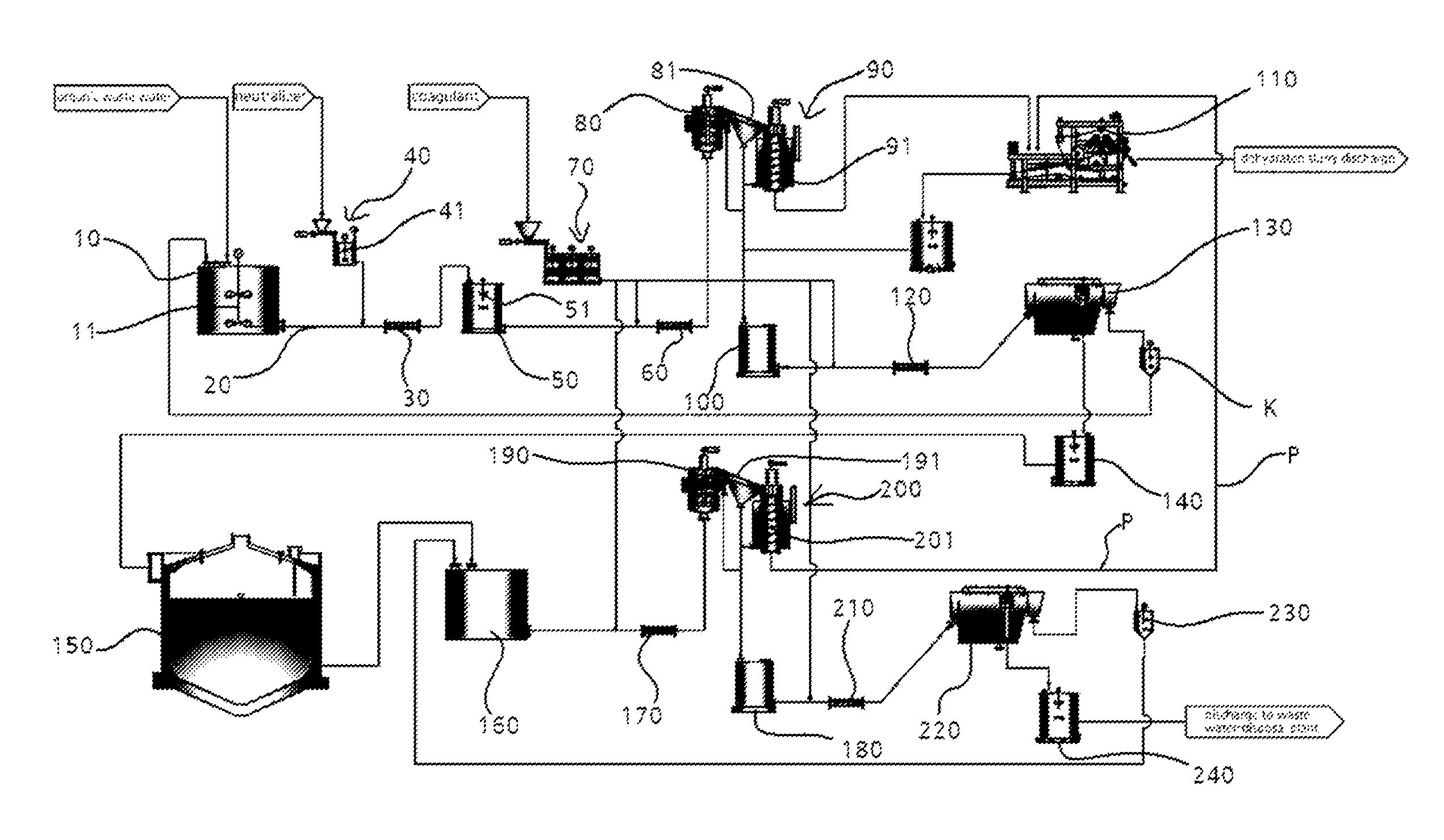 Method and apparatus for removing organic substances, nitrogen and phosphorus from highly concentrated organic waste water