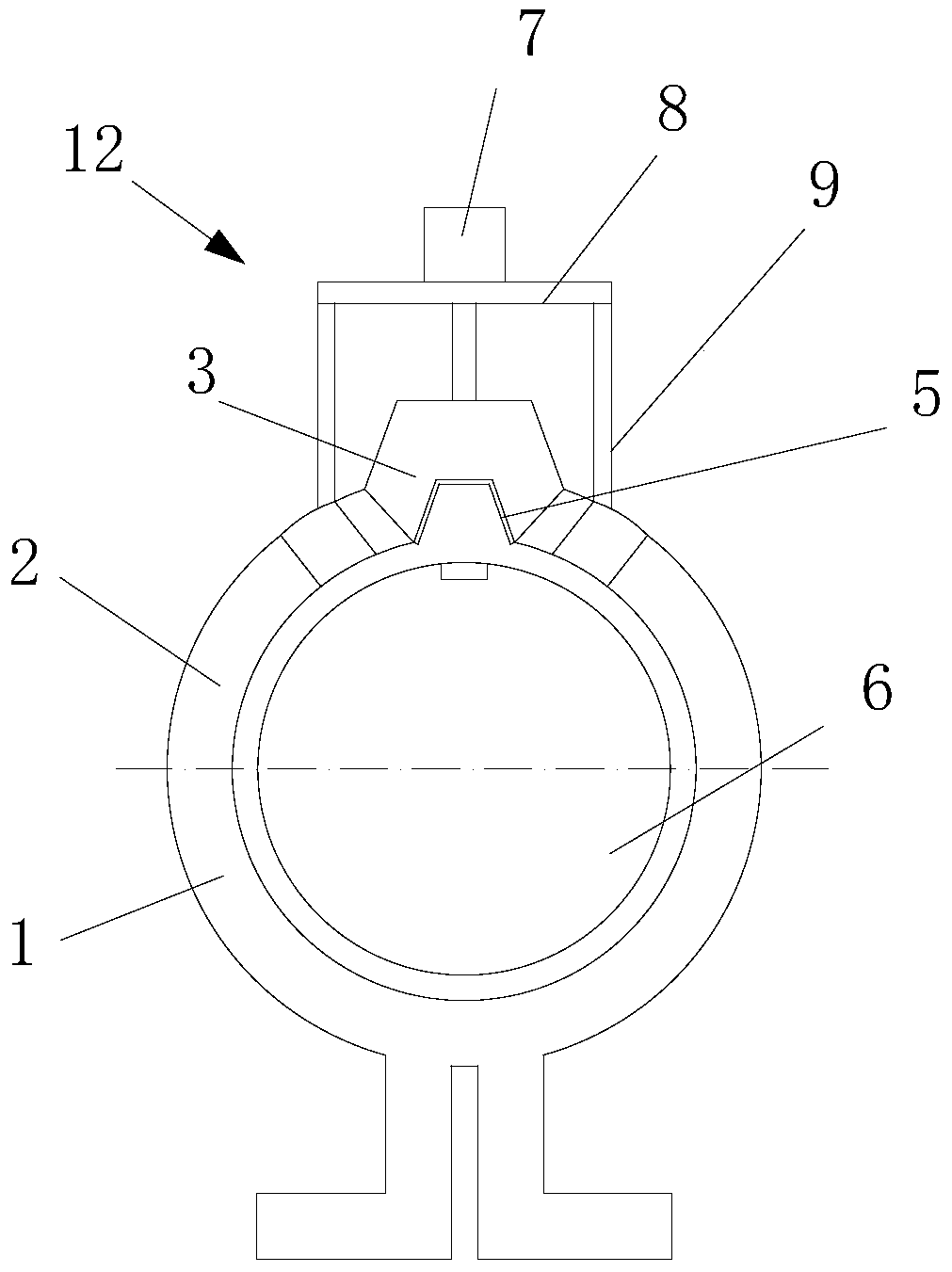 Induction heating device for cutter shaft quenching