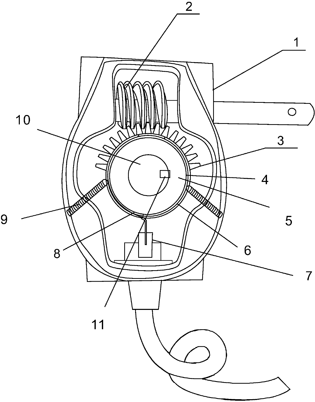 Control signal dual-switch valve controller convenient to machine and steady in operation