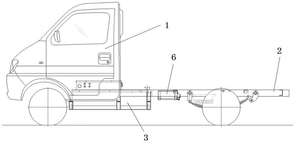 A vehicle control system of a pure electric vehicle and its vehicle structure