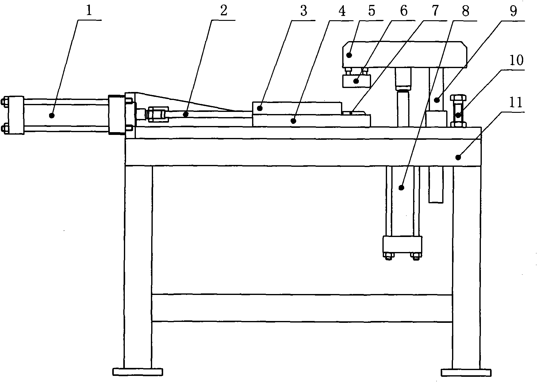Inner diameter finishing machine tool of small-size connecting bend