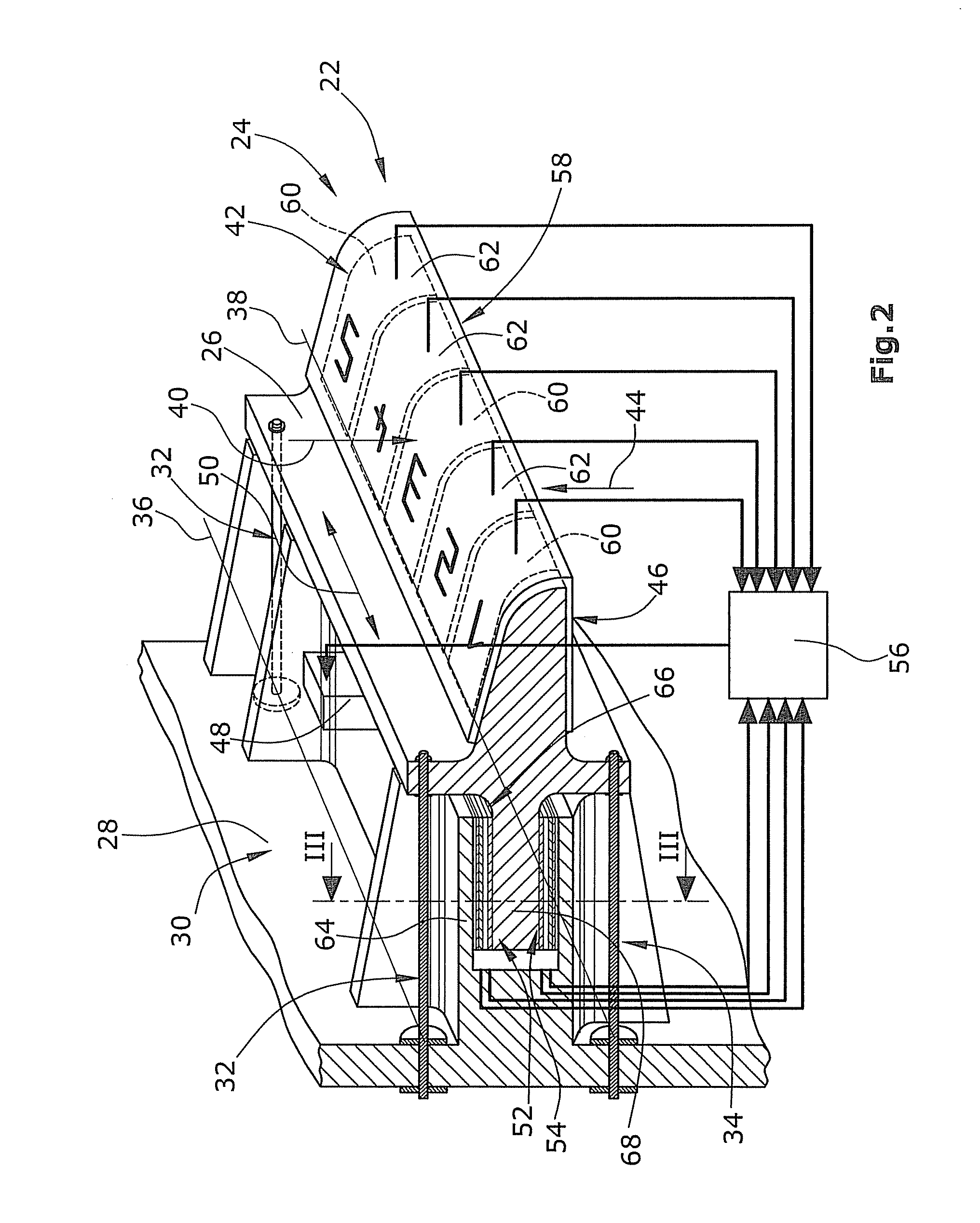 Capacitive sensor for detecting a relative movement of two adjacent bodies