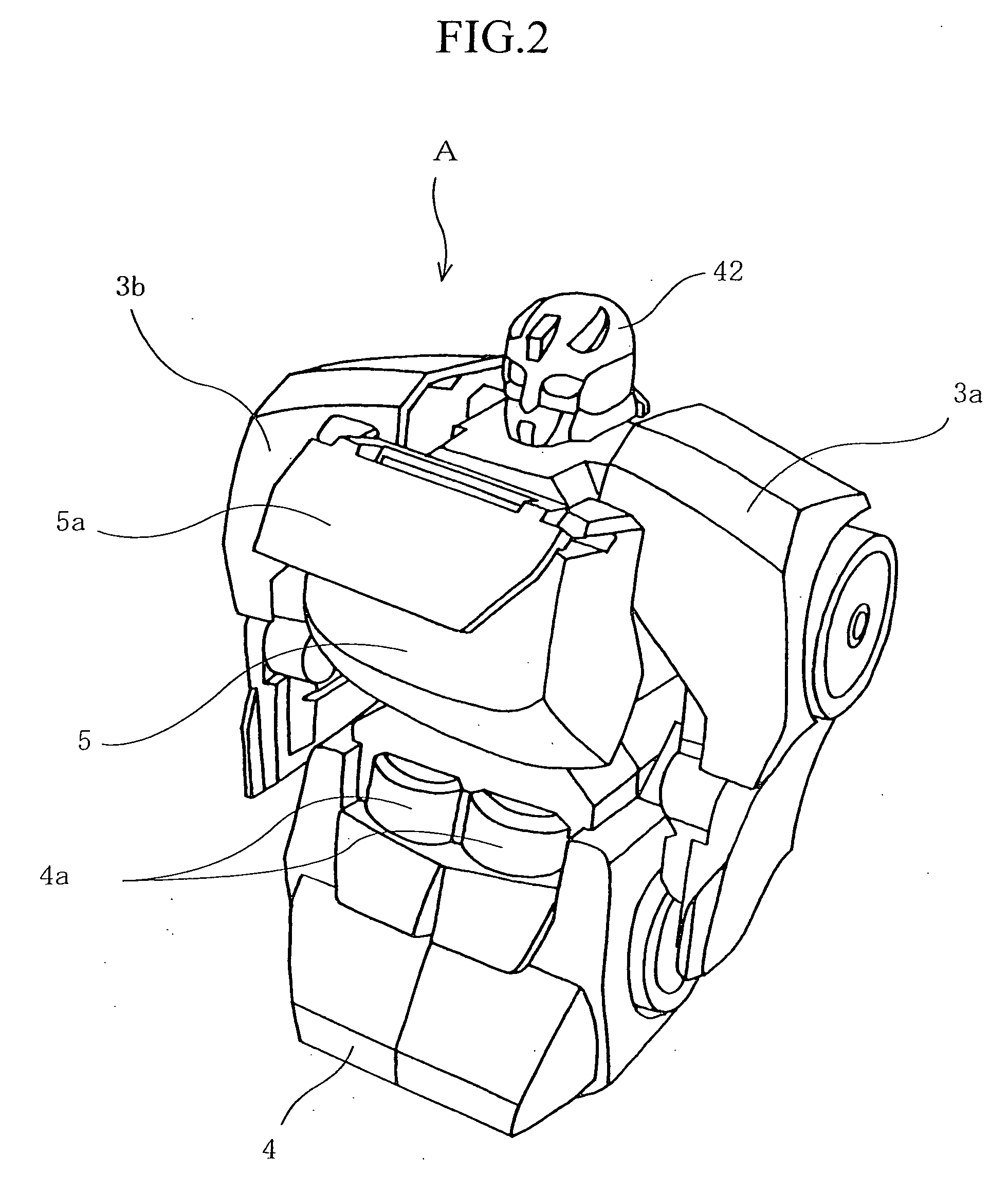 Transformable toy, and accommodating case for accommodating the transformable toy