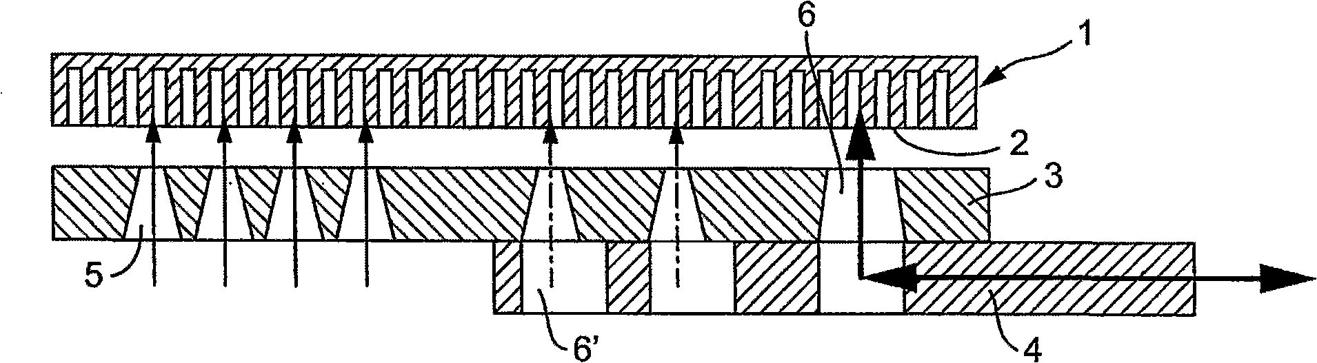 Device for separating a gas-liquid mixture