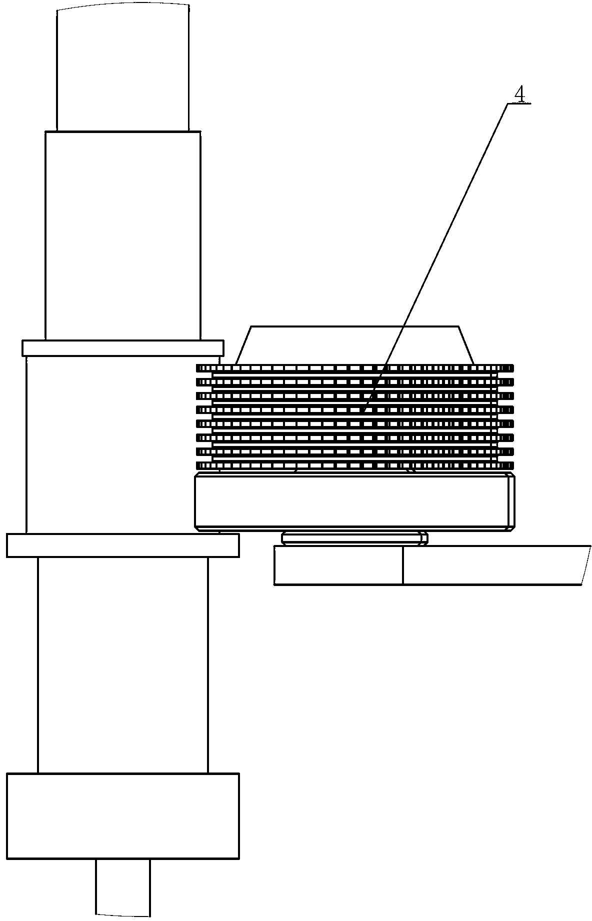 Device for automatically cleaning tail yarn