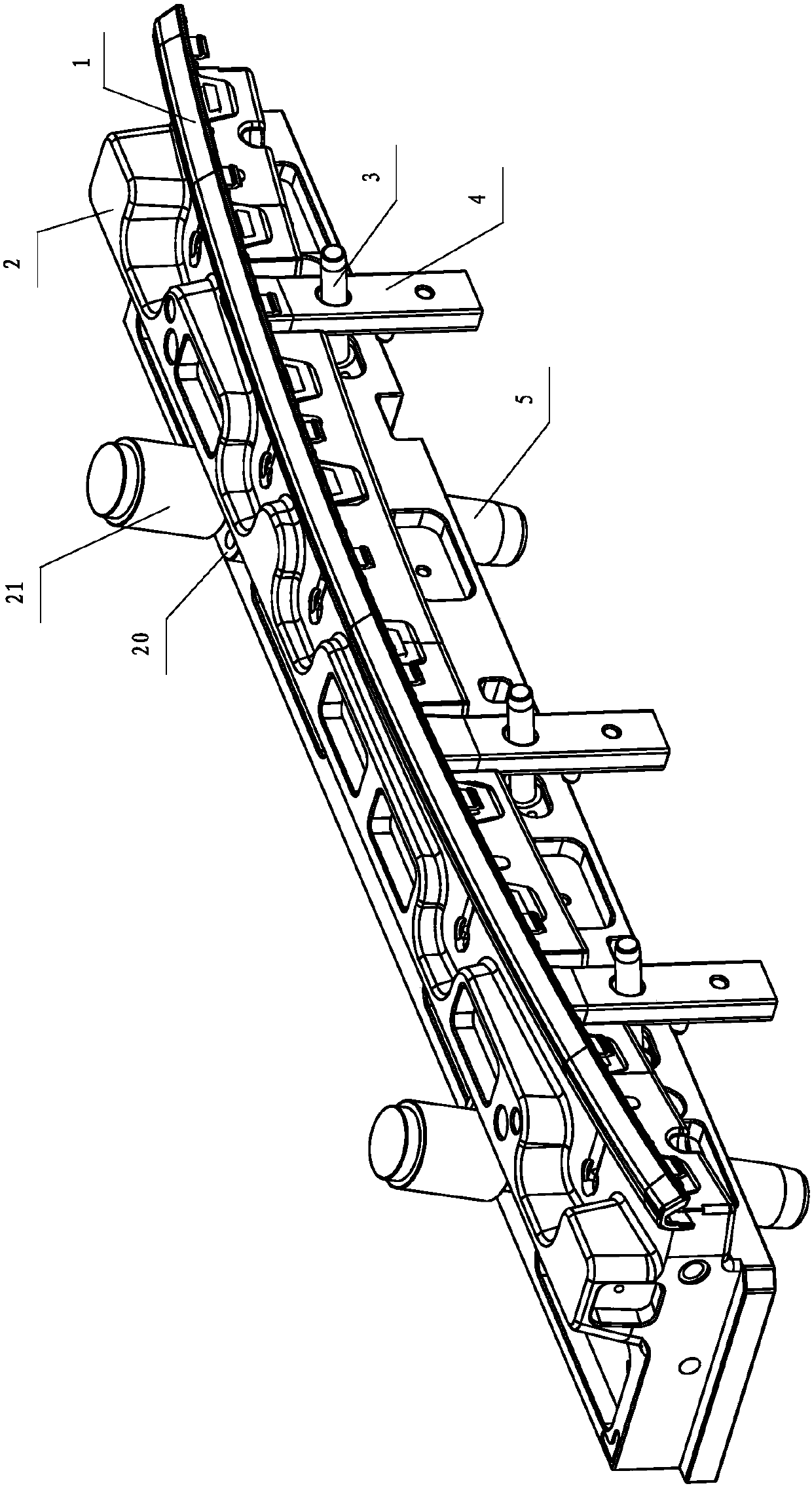 Injection mold ejection mechanism for electroplated parts