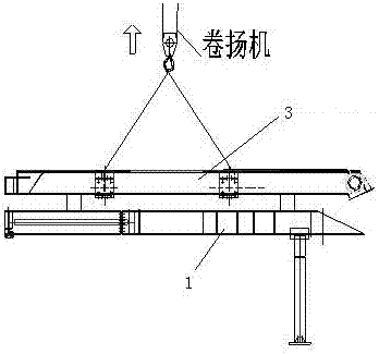 Construction method for feeding module and grate module of garbage incinerator in limited space