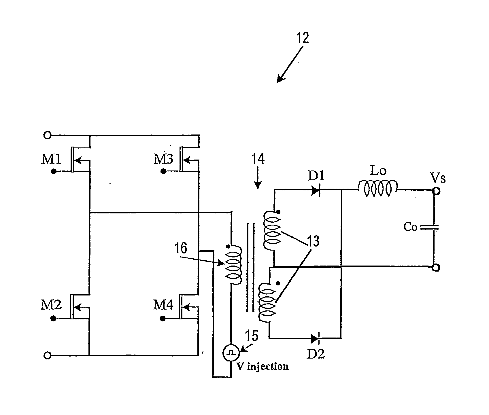 Soft switching converter using current shaping