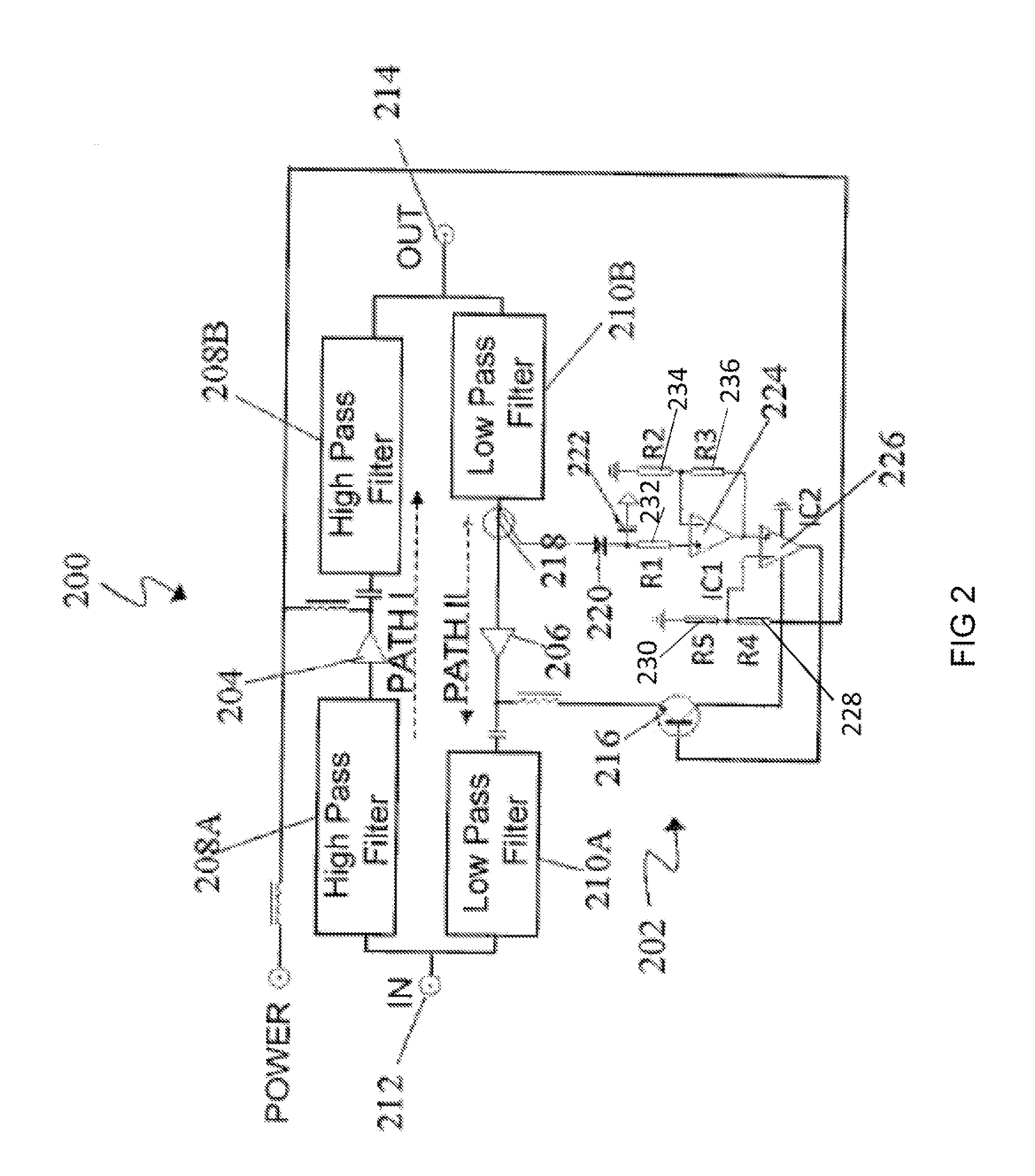 System for reducing return signal noise without radio frequency switching devices