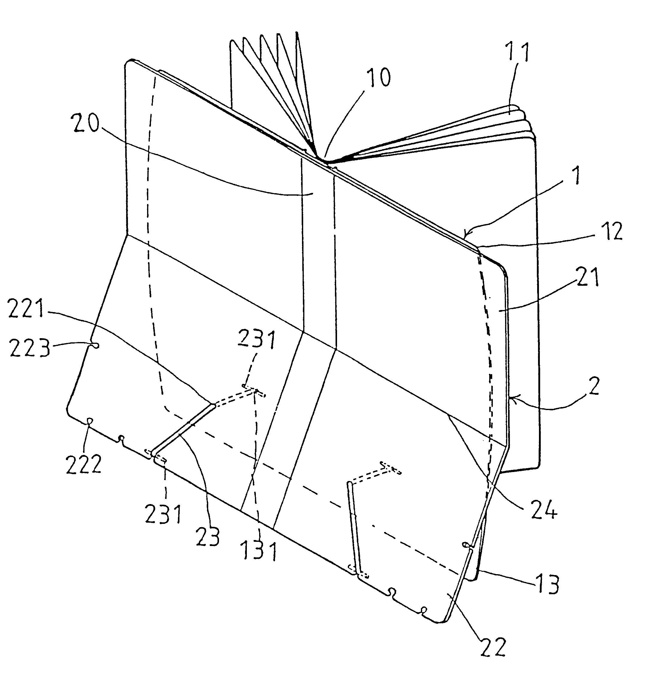 Structure of a file with adjustable inclination angle