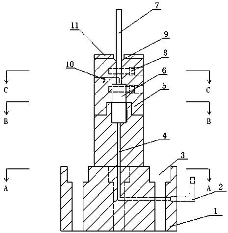 Base device for hydraulic fracturing experiment