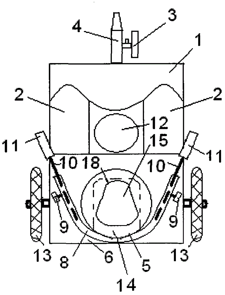 Device convenient for defecation and urination of pregnant woman, examination, oxygen absorption and belly support for transferring pregnant woman