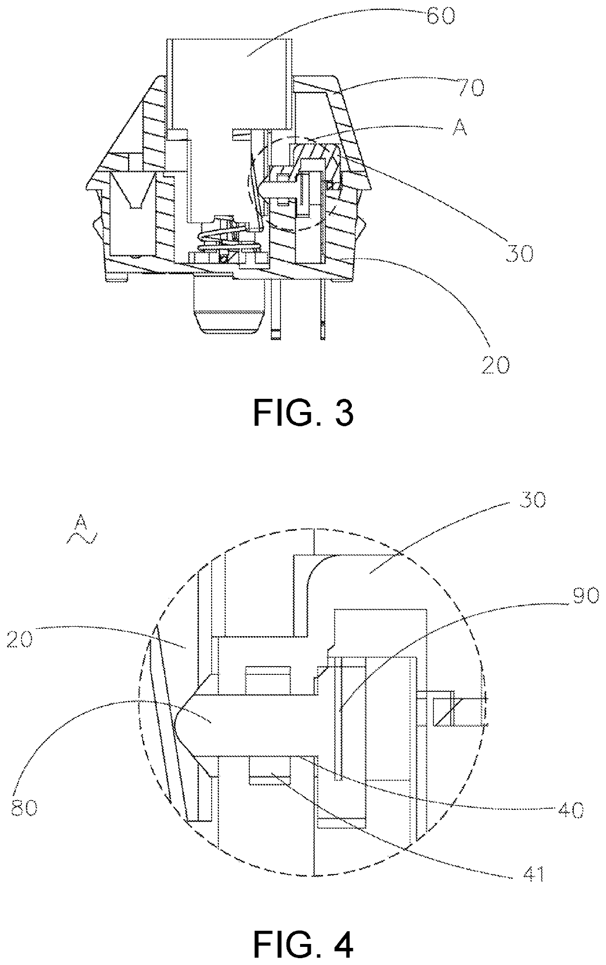 Waterproof assembly for keyboard switch, keyboard and electronic apparatus