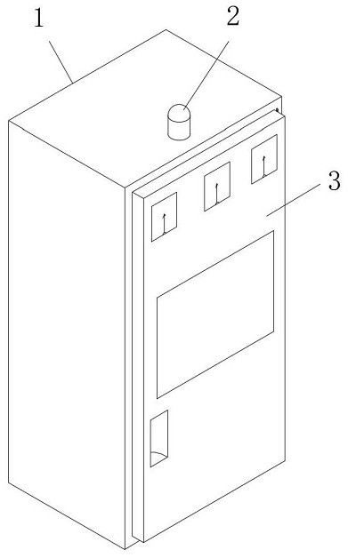 A high and low voltage power distribution device with a storage mechanism