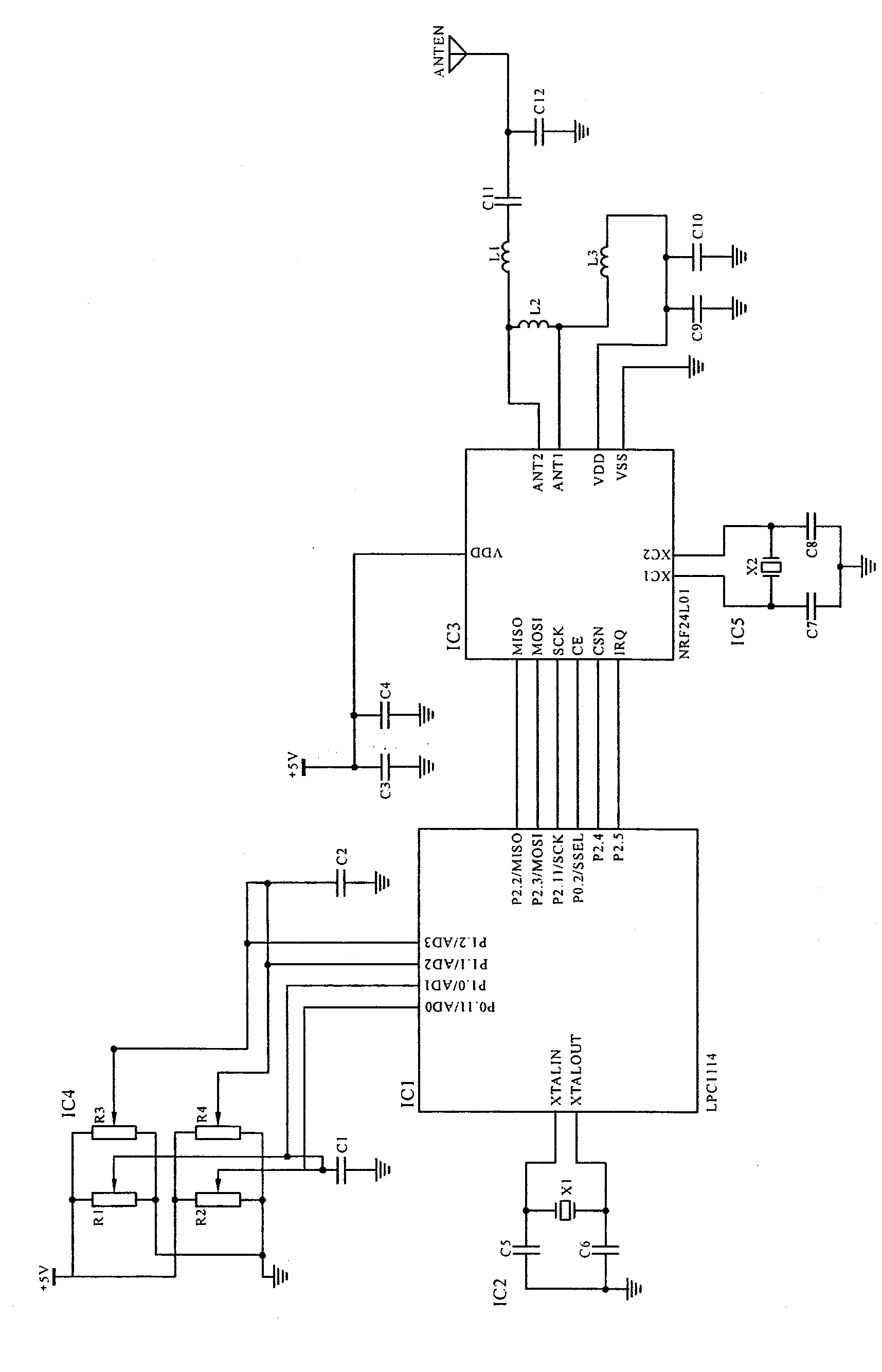 Model airplane remote controller