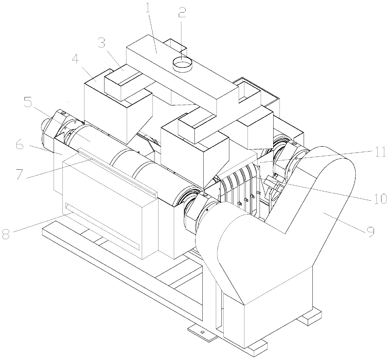 Rubber particle screening machine