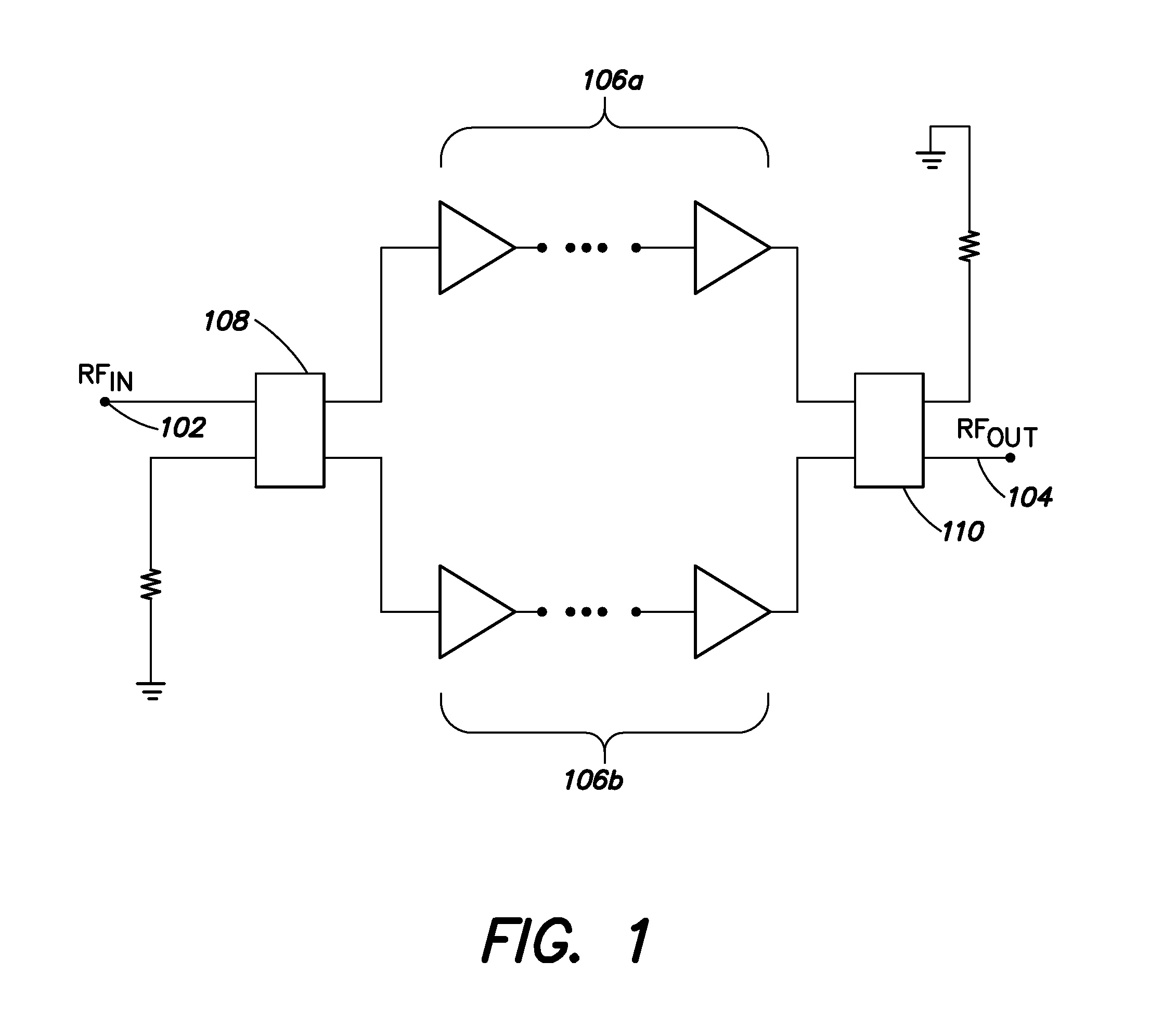 Switchable balanced amplifier