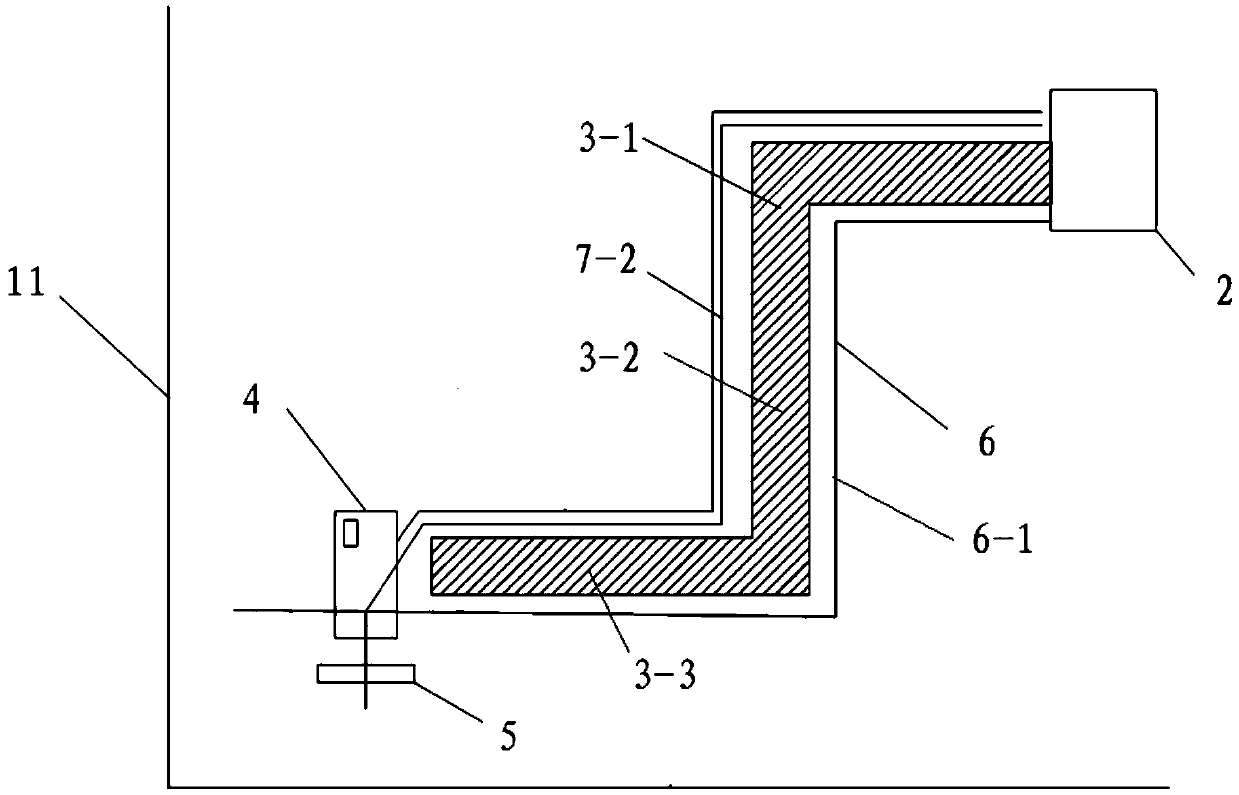 A carbonization furnace wall gunning device and method