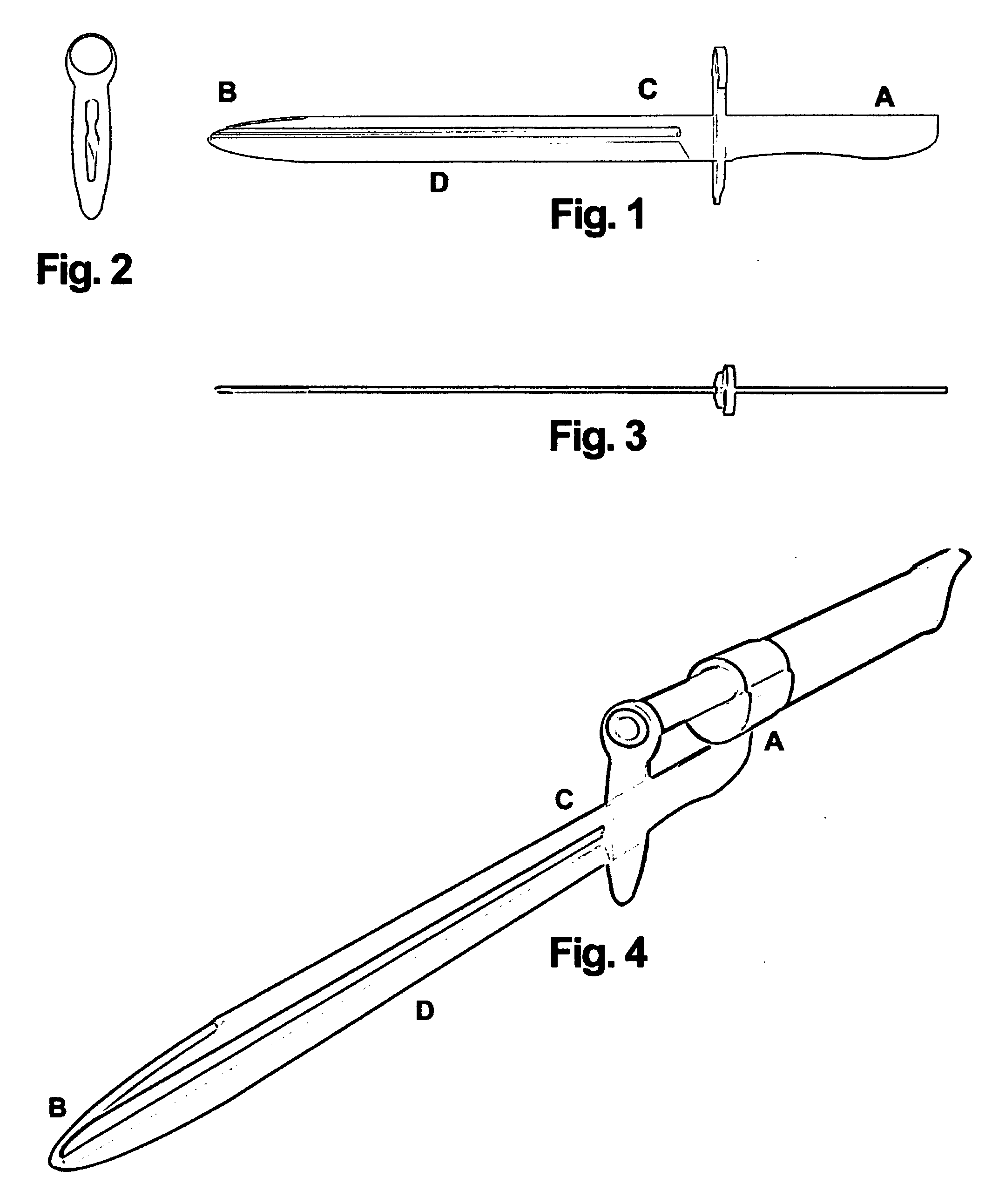 Constantine exhibition drill training bayonet