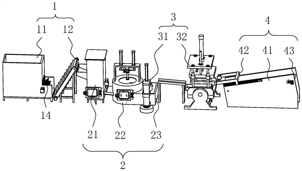 Semi-automatic turbocharger shell casting production line