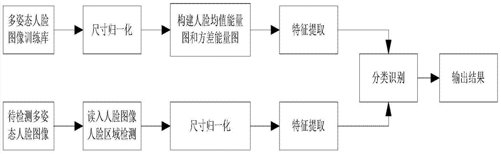 A multi-pose face recognition method based on mb‑lbp features and face energy maps