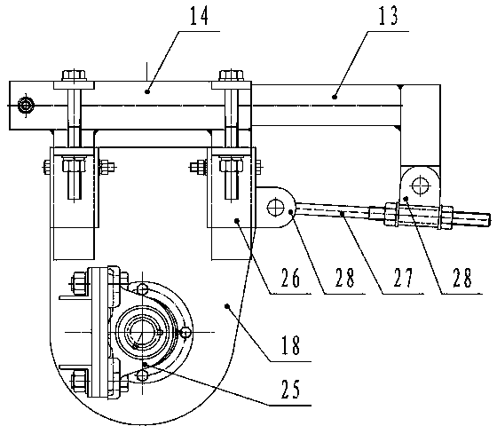 Corn-harvesting and stalk-chopping test bench