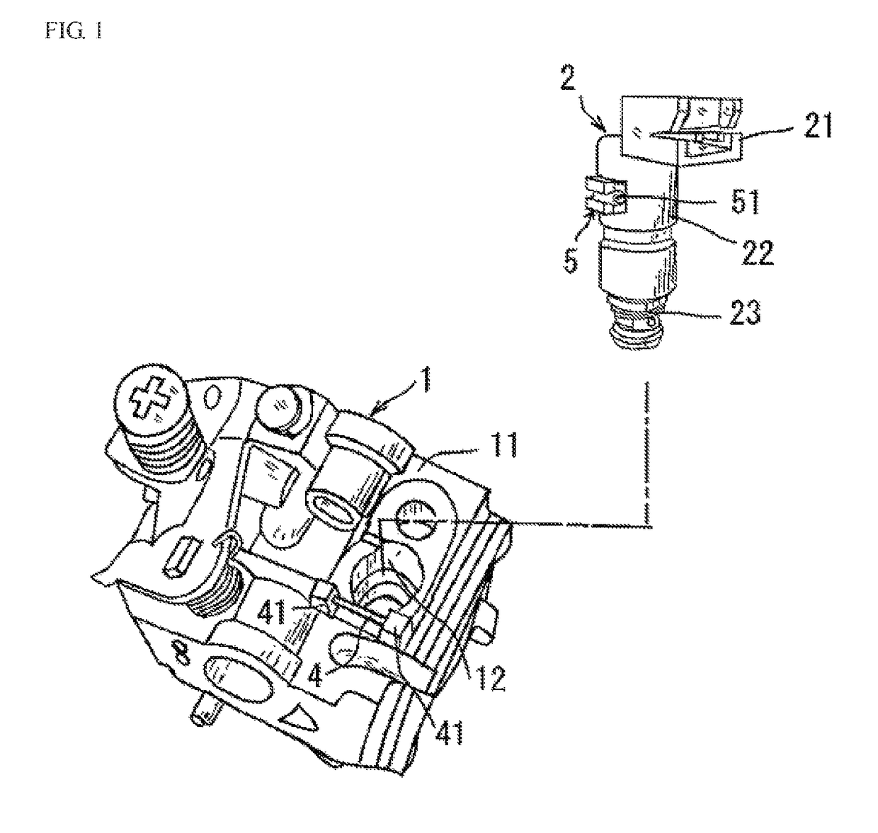 Attachment structure for solenoid valve to carburetor unit