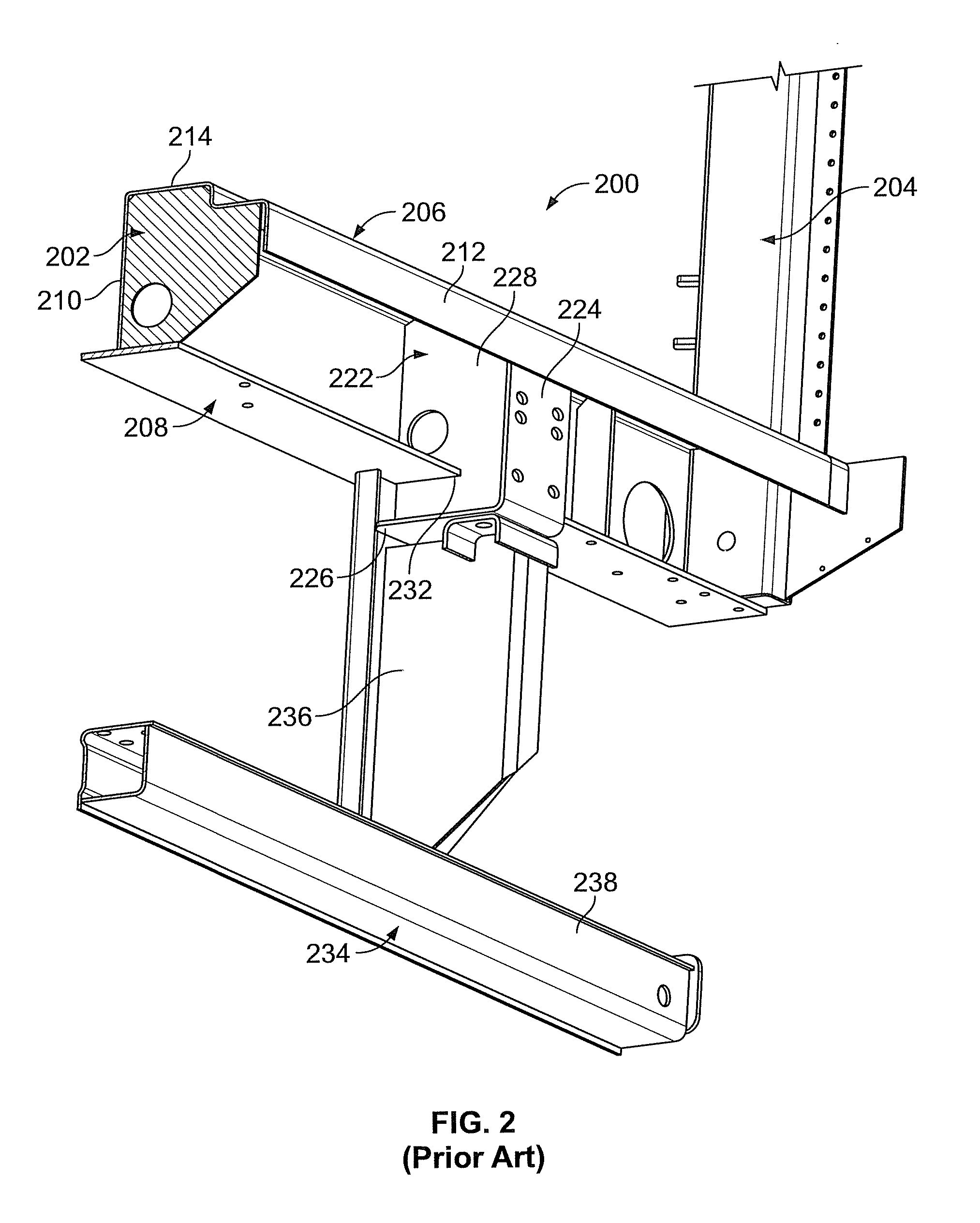 Trailer rear door frame with angled rear sill