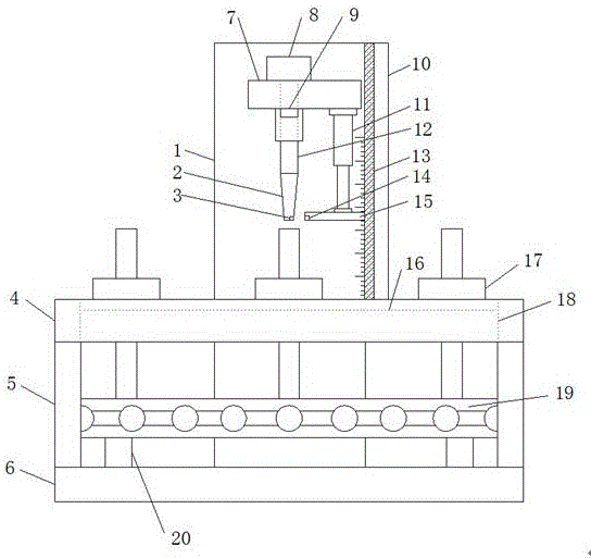 Mechanical property testing device of material testing machine