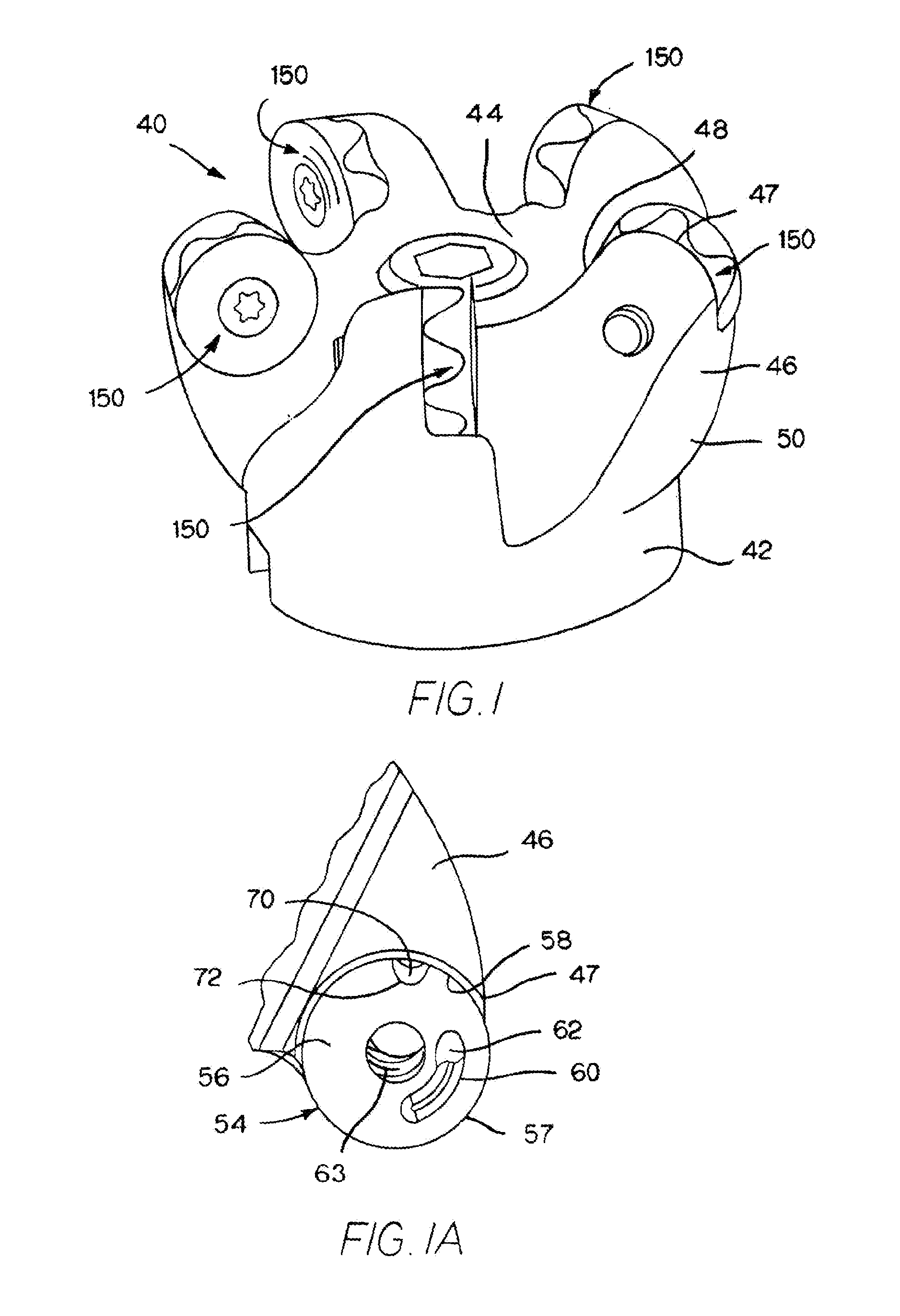 Cutting insert with internal coolant delivery and surface feature for enhanced coolant flow