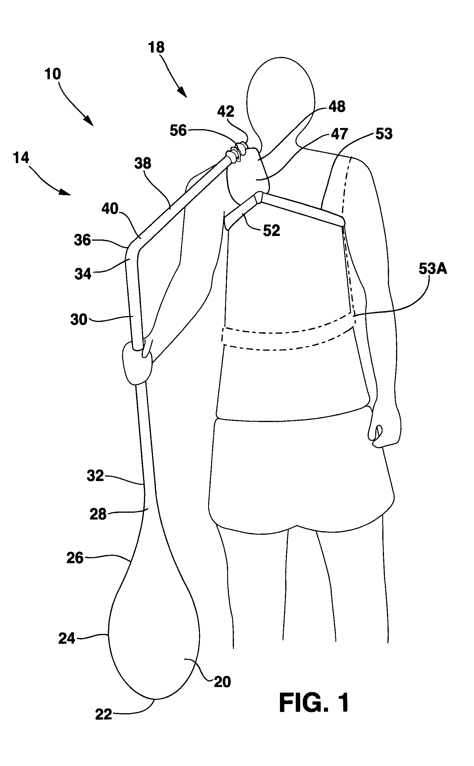 Water craft paddle device for one-arm use