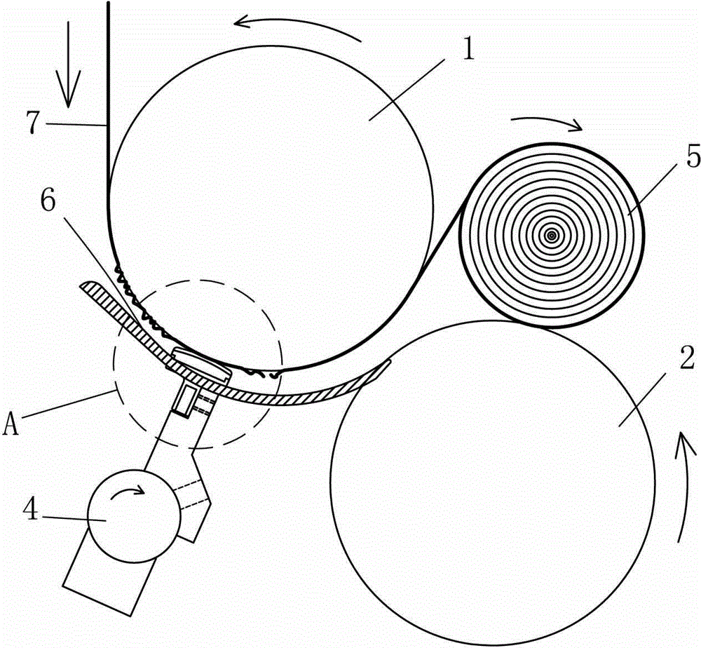Coreless paper roll rewinder with reliable winding and winding method