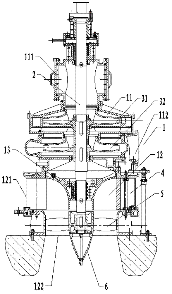 High-efficient water pumping and power generation dual-purpose water-turbine pump