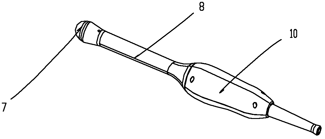 Cavity body inside three-dimensional ultrasound probe used in ultrasound medical equipment