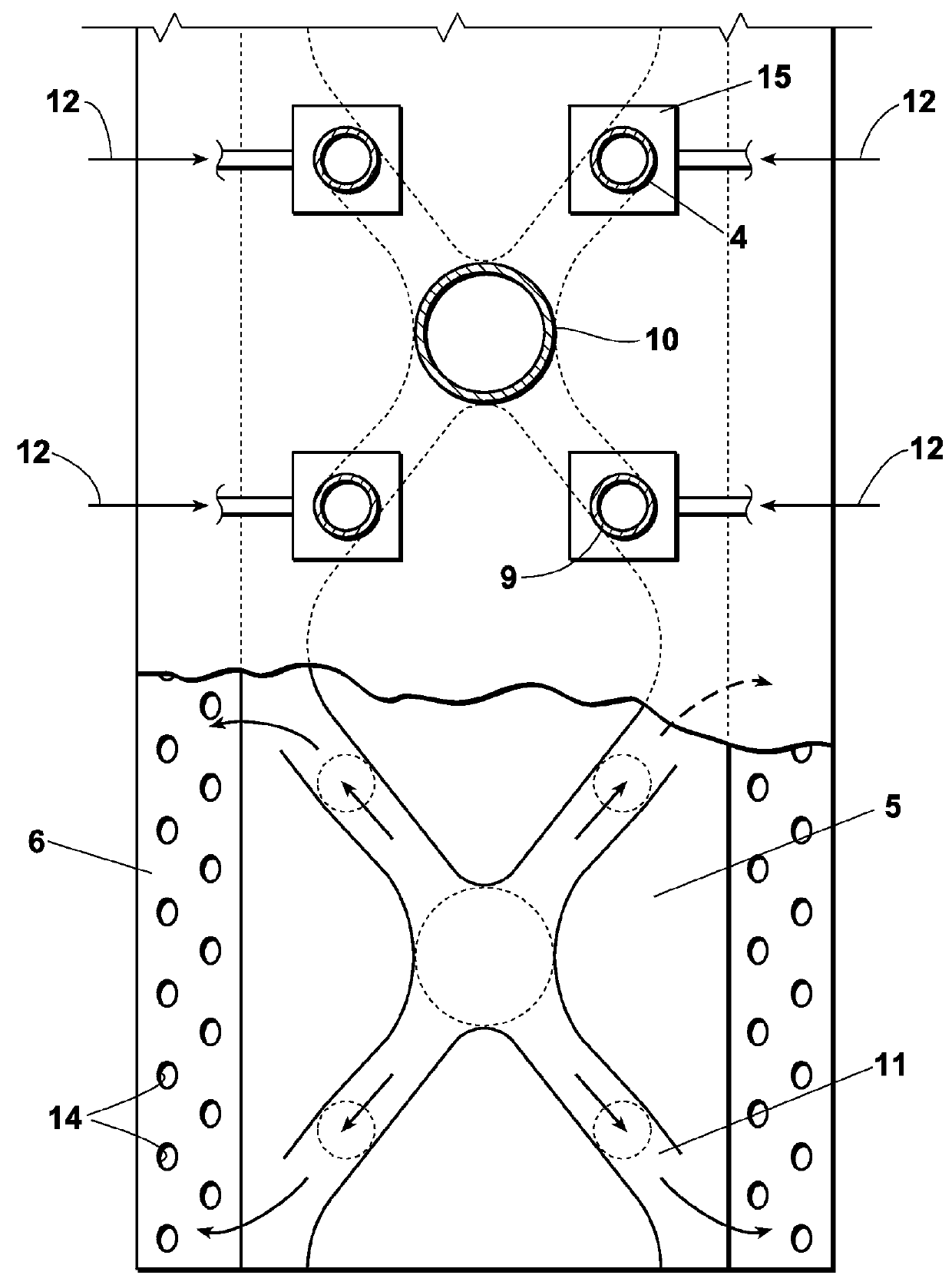 Engine exhaust-driven heating device for use in portable surface drying equipment
